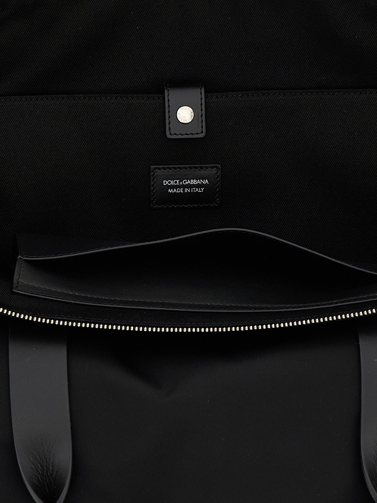 Black Polyamide Tote Bag