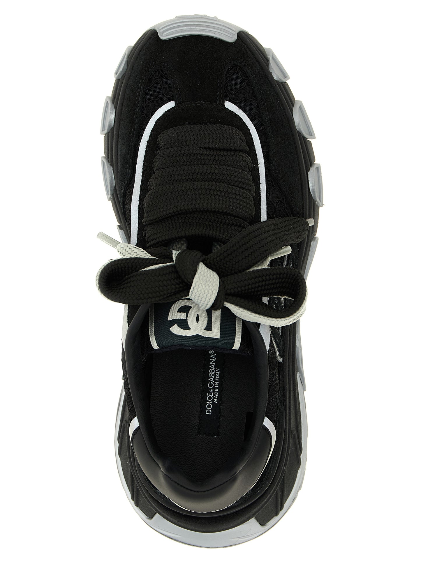 Dolce & Gabbana Black Polyamide Athletic Sneakers