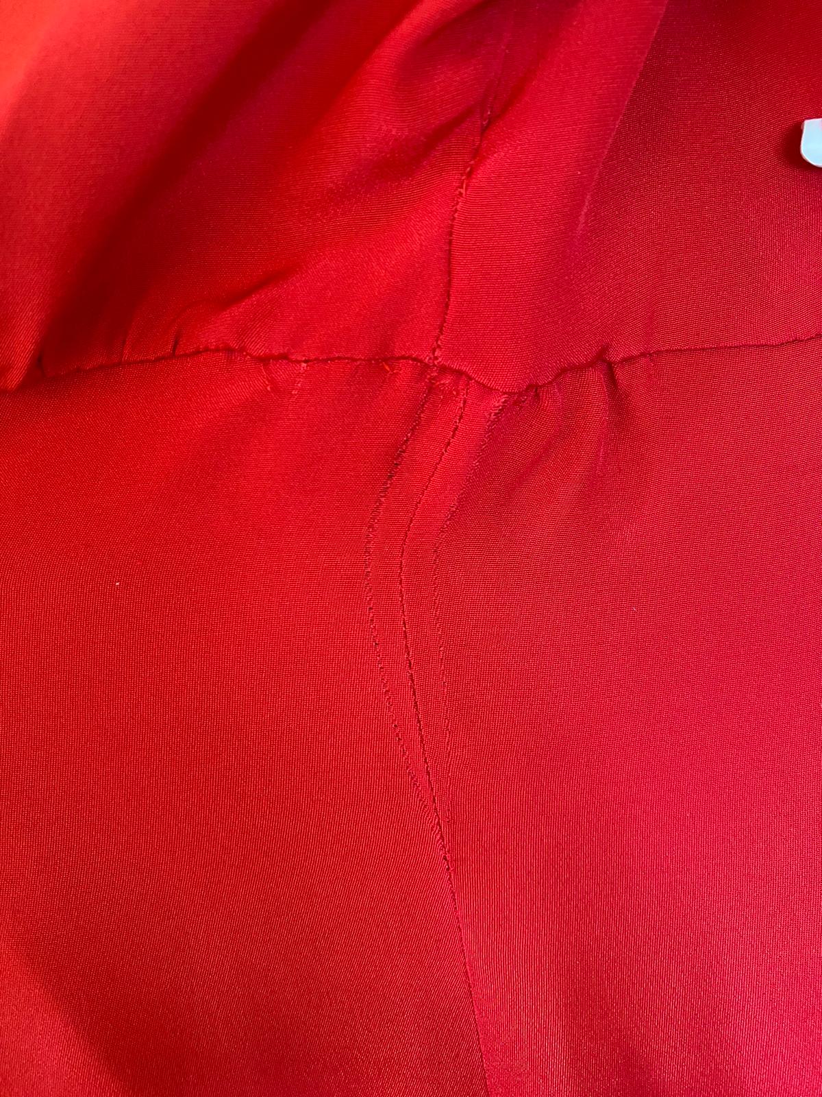 Dolce & Gabbana Red Silk Sheath A-line Knee Length Dress