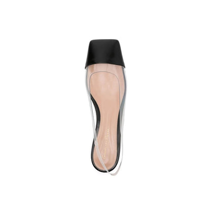 Gianvito Rossi Black Plexiglass Slides