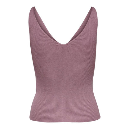 Jacqueline De Yong Purple Nylon Tank Tops