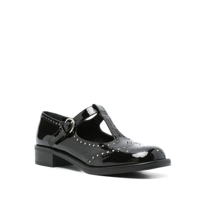 Miu Miu Black Calfskin Flats