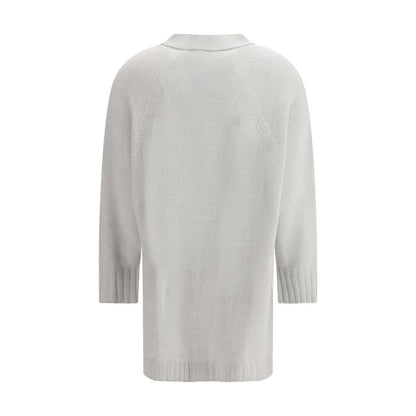 Fabiana Filippi Gray Wool Cardigan