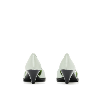 Prada Bicolor Silk High Heel Pumps