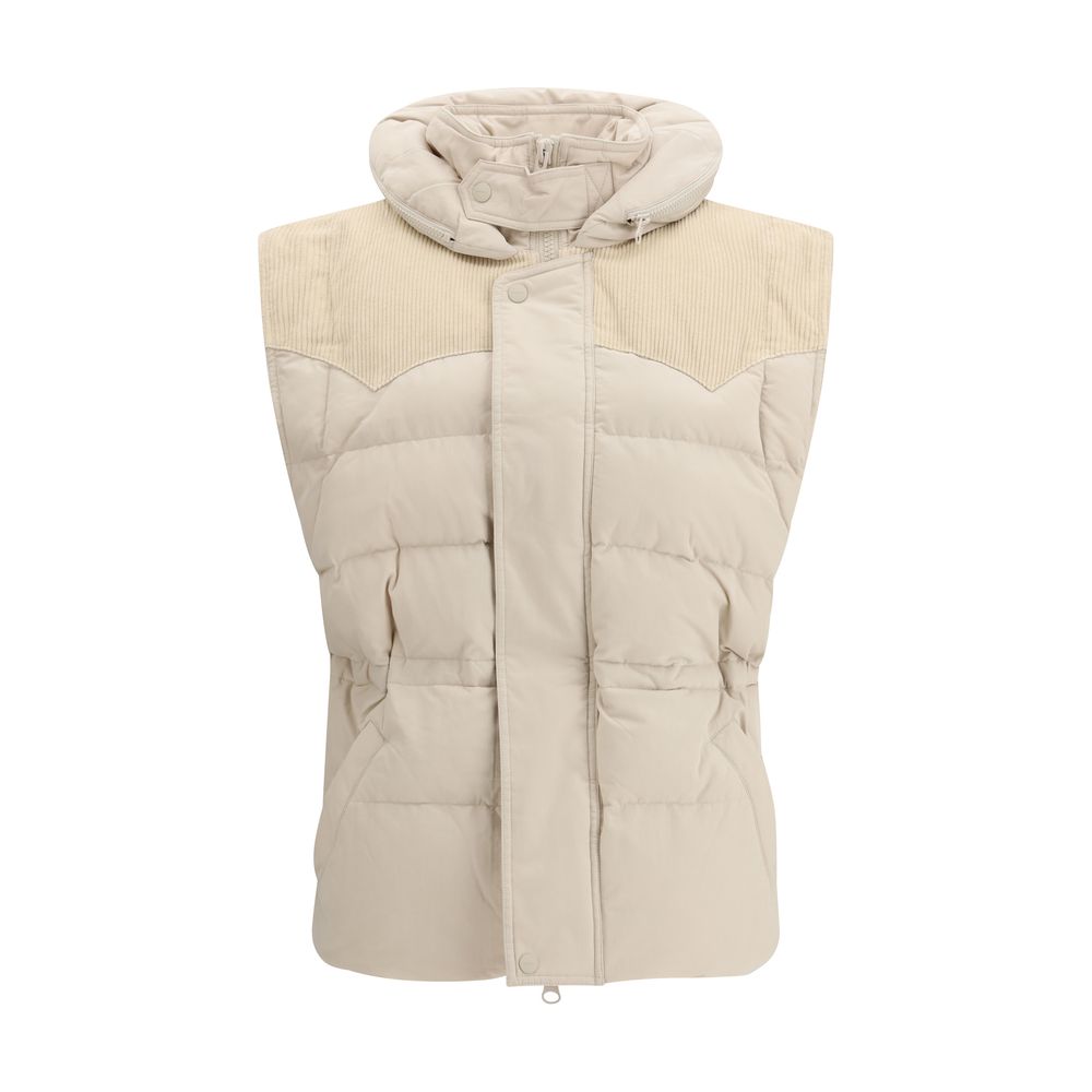 Marant Etoile Beige Polyamide Sleeveless Jacket