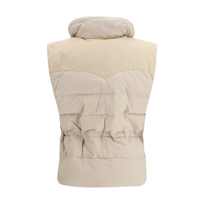 Marant Etoile Beige Polyamide Sleeveless Jacket