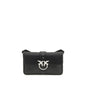 PINKO Black Leather Shoulder Bag
