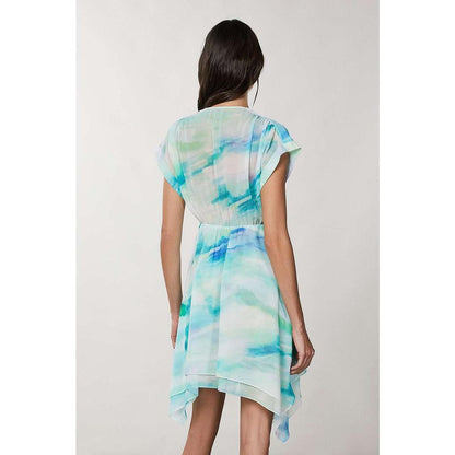 Patrizia Pepe Turquoise Polyester Casual Dress