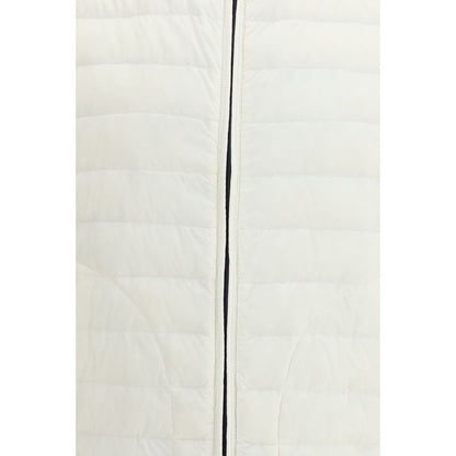 Herno White Polyamide Sleeveless Jacket