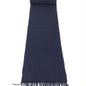 Johnstons of elgin Navy Blue Soft Wool Scarf