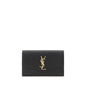 Saint Laurent Black Calf Leather Bos Taurus Wallet