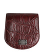 Dolce & Gabbana Burgundy Exotic Skin Condom Case Holder Pocket Wallet