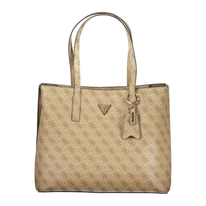 Guess Jeans Beige Polyurethane Women Handbag
