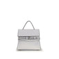 Moschino White Calf Leather Bos Taurus Handbag