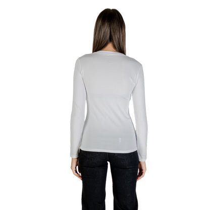 Armani Exchange White Cotton Long Sleeve T-Shirt