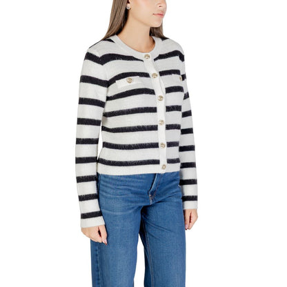 Morgan De Toi White Marabou Cardigan