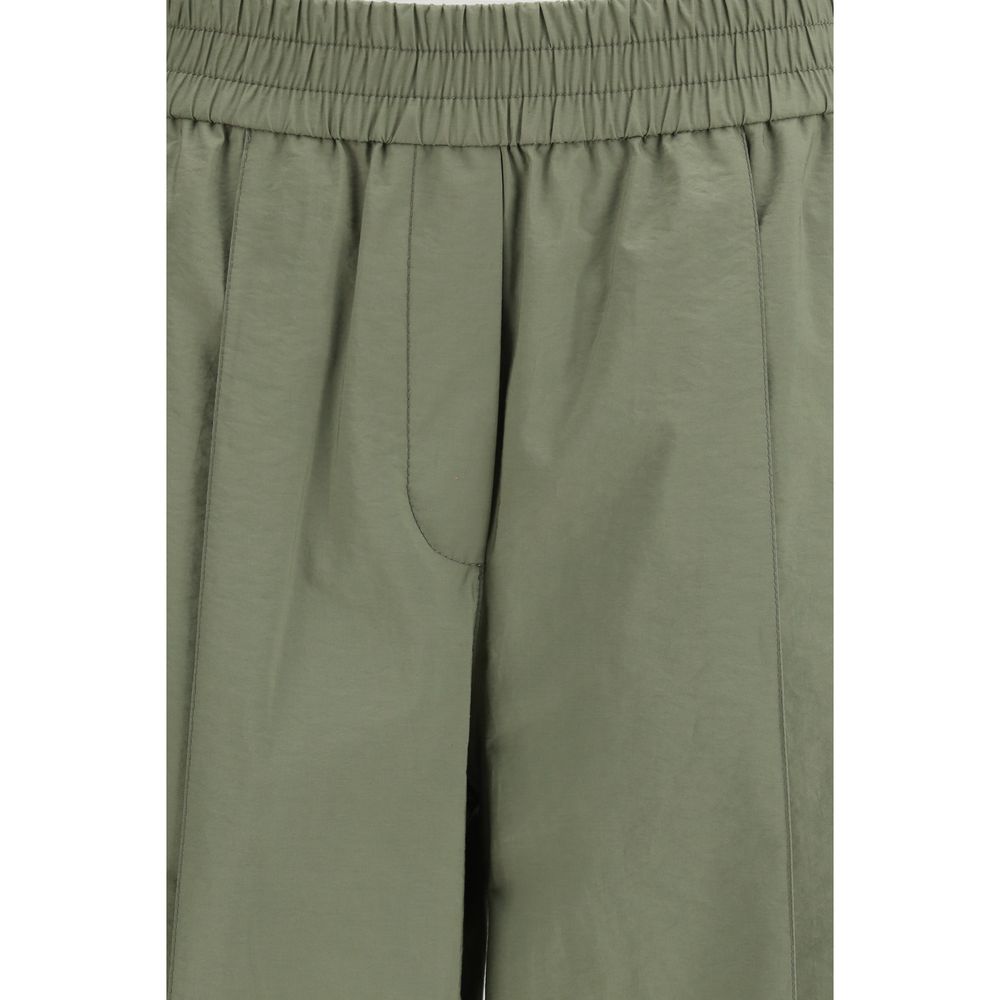 Brunello Cucinelli Bicolor Cotton Casual Pants