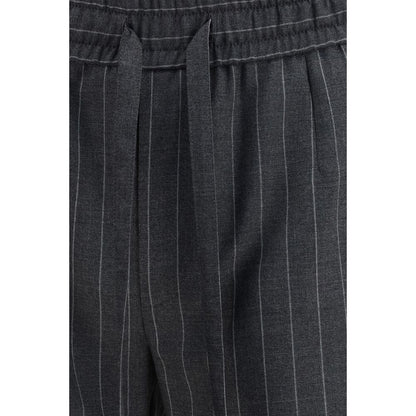 Gray Wool Oves Aries Casual Pants