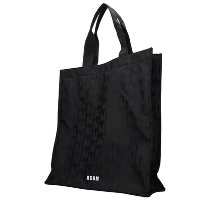 MSGM Black Fabric Handbag