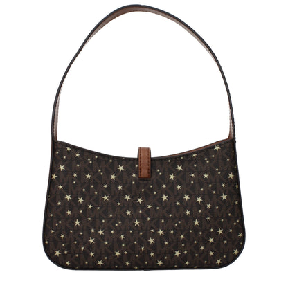 Michael Kors Brown Fabric Handbag