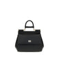Dolce & Gabbana Black Calf Leather Bos Taurus Handbag