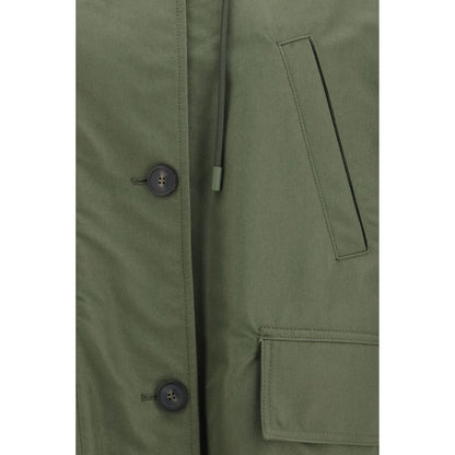 Max Mara Bicolor Cotton Trench Coat