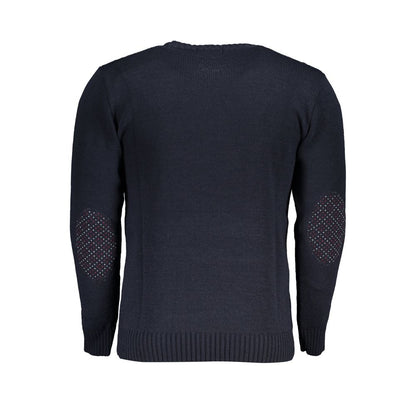 U.S. Grand Blue Acrylic Men's Sweater