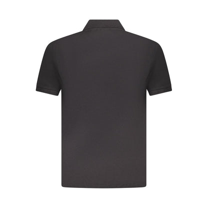 U.S. Grand Polo Black Cotton Mens Polo Shirt