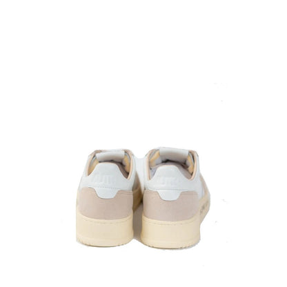 Autry White Goatskin Athletic Sneakers