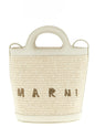 Marni White Cotton Handbag