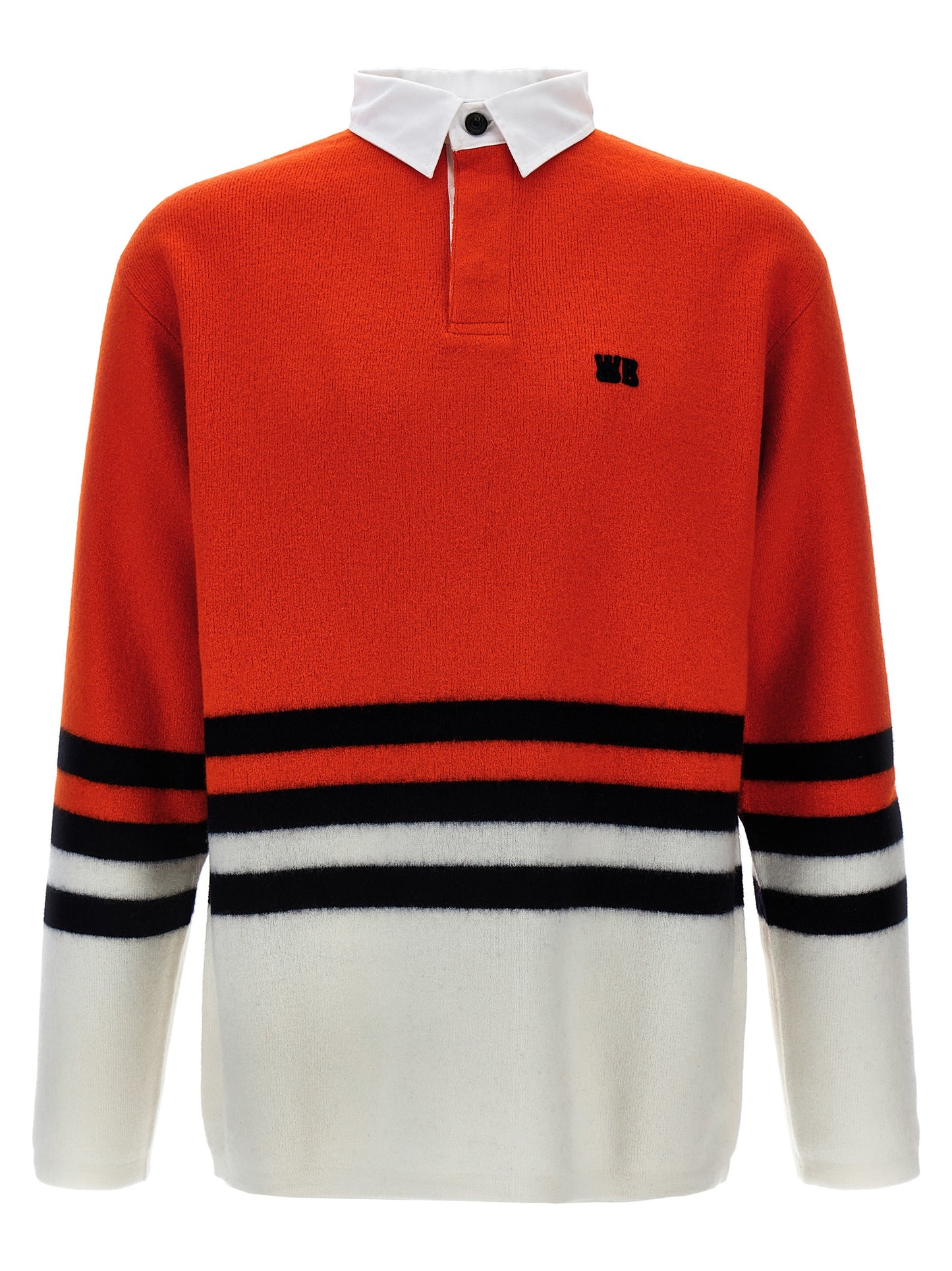 WALES BONNER Multicolor Wool Polo Shirt