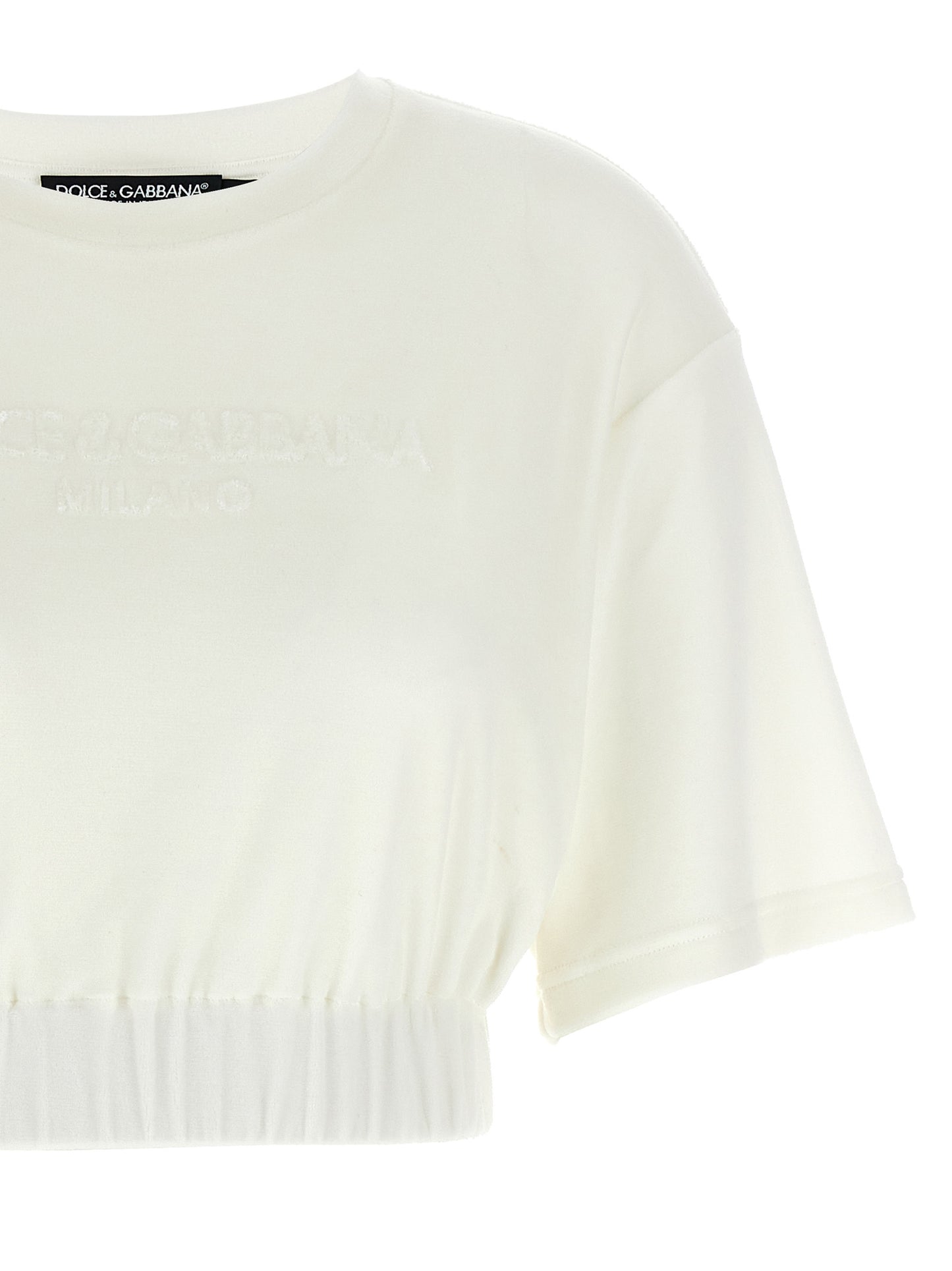 Dolce & Gabbana White Cotton T-Shirt