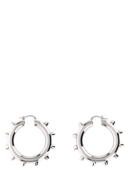 Jil Sander Silver Brass Earrings