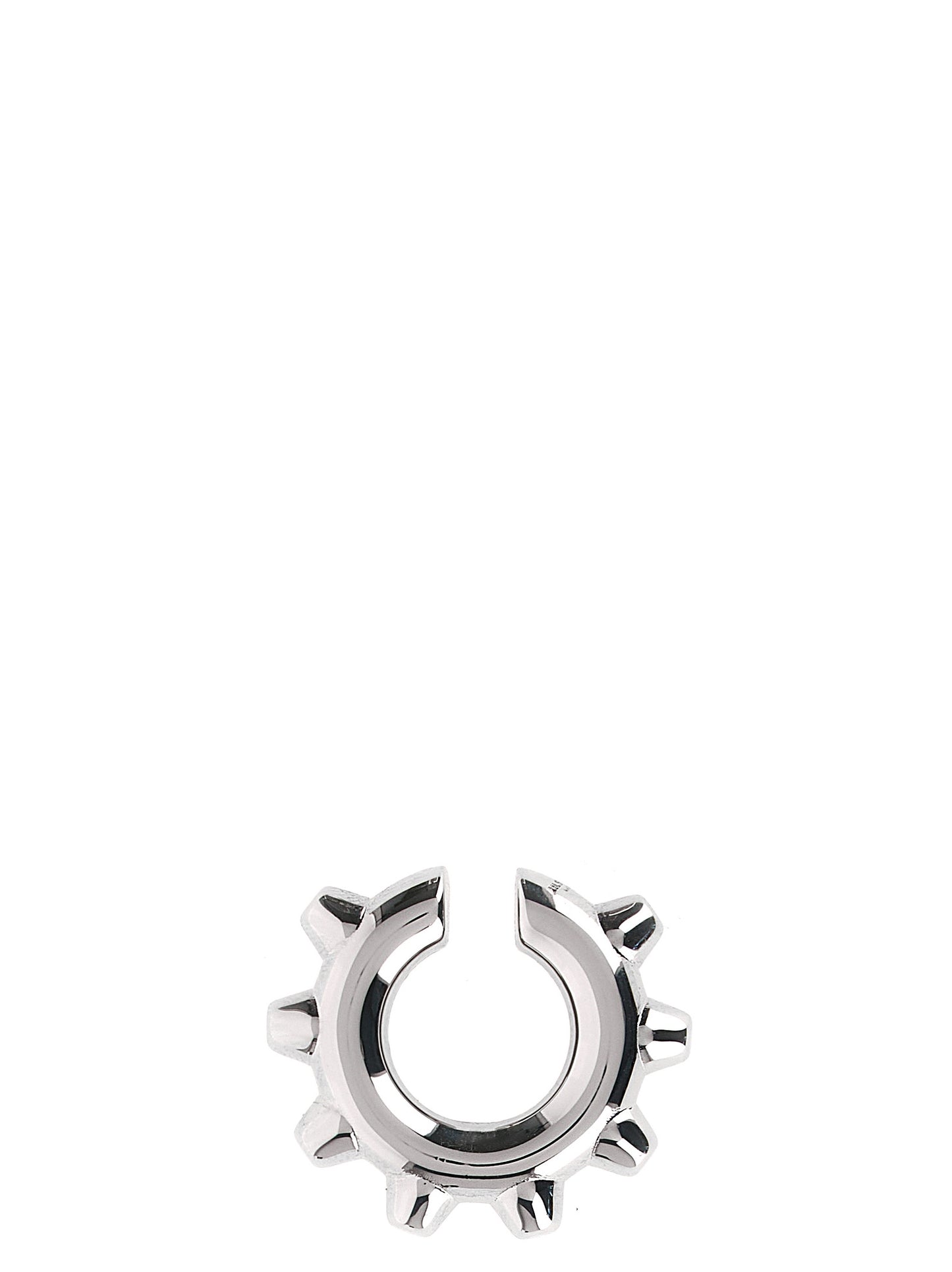 Jil Sander Silver Brass Earrings