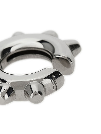 Jil Sander Silver Brass Earrings