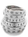 MM6 Maison Margiela Silver Brass Ring