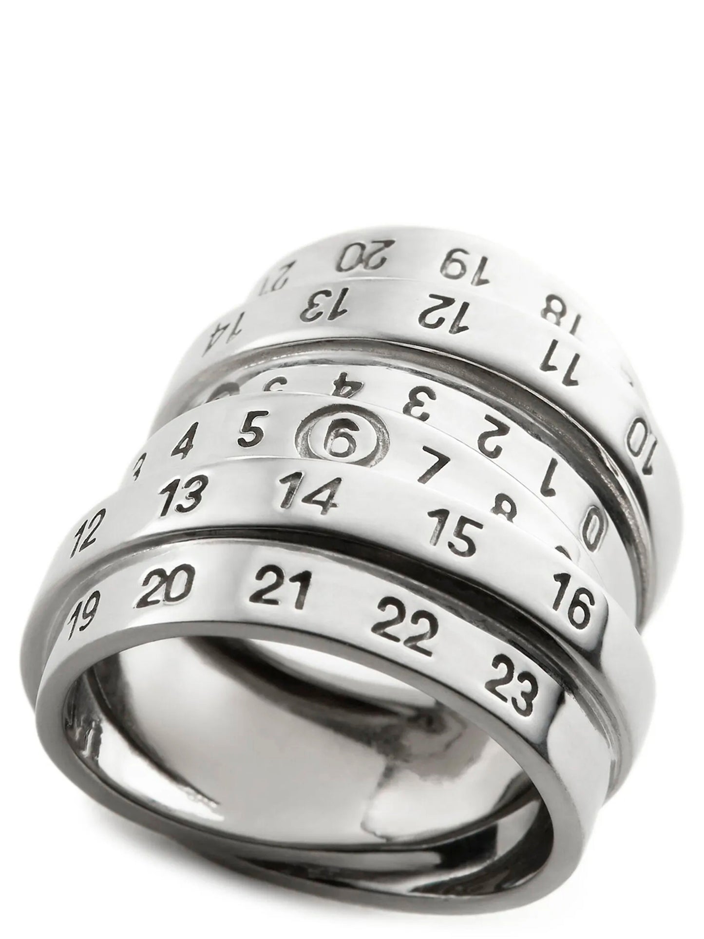 MM6 Maison Margiela Silver Brass Ring