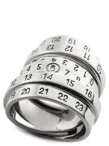 MM6 Maison Margiela Silver Brass Ring