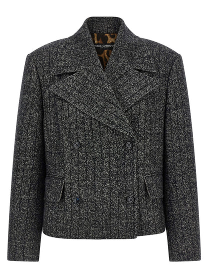 Dolce & Gabbana Bicolor Elastane Blazer