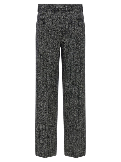 Bicolor Virgin Wool Casual Pants