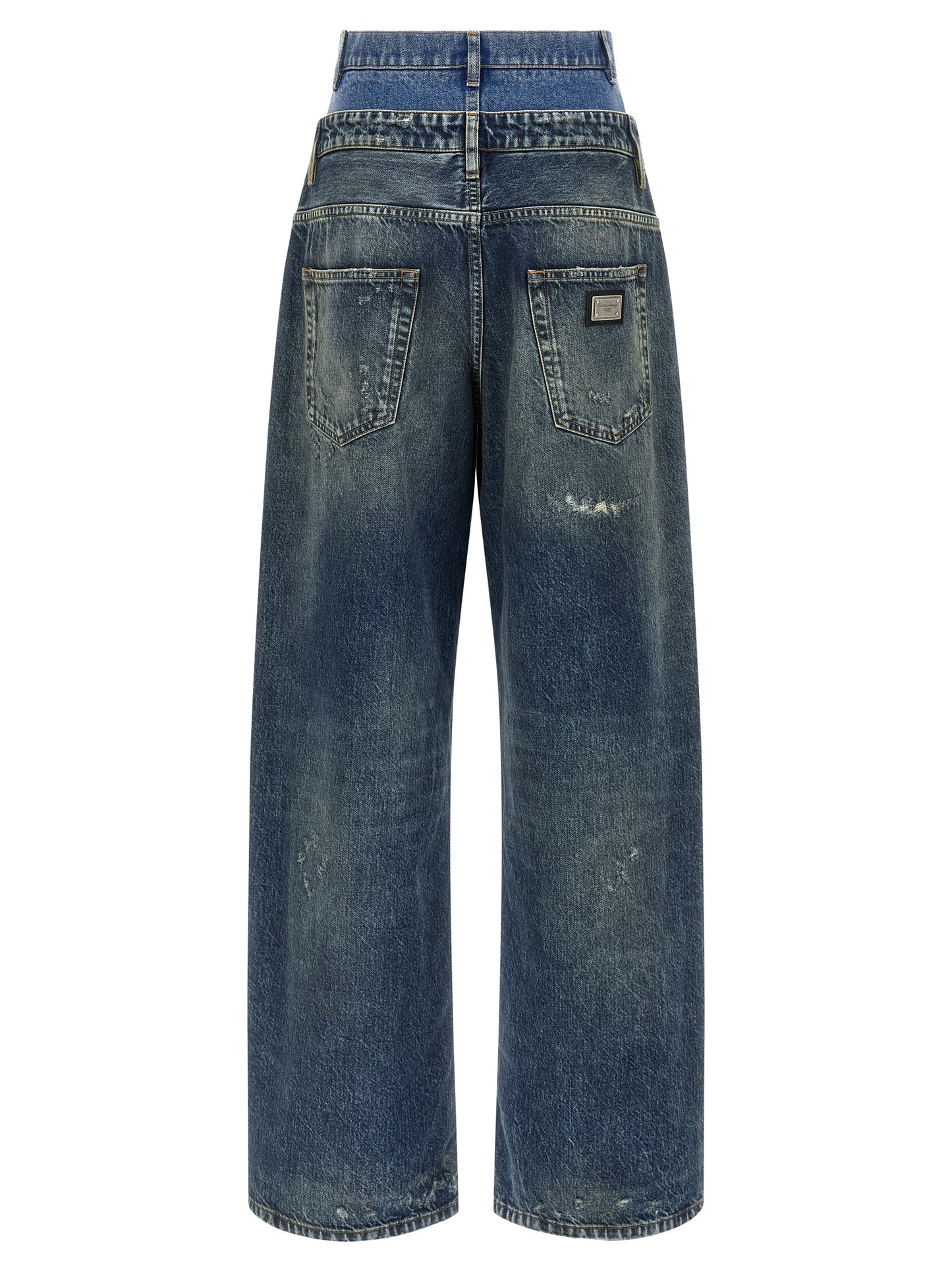 Blue Cotton Jeans Denim