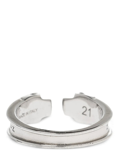 Alexander McQueen Silver Stainless Steel Ring