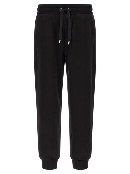 Dolce & Gabbana Black Cotton Joggers (Workout Pants)