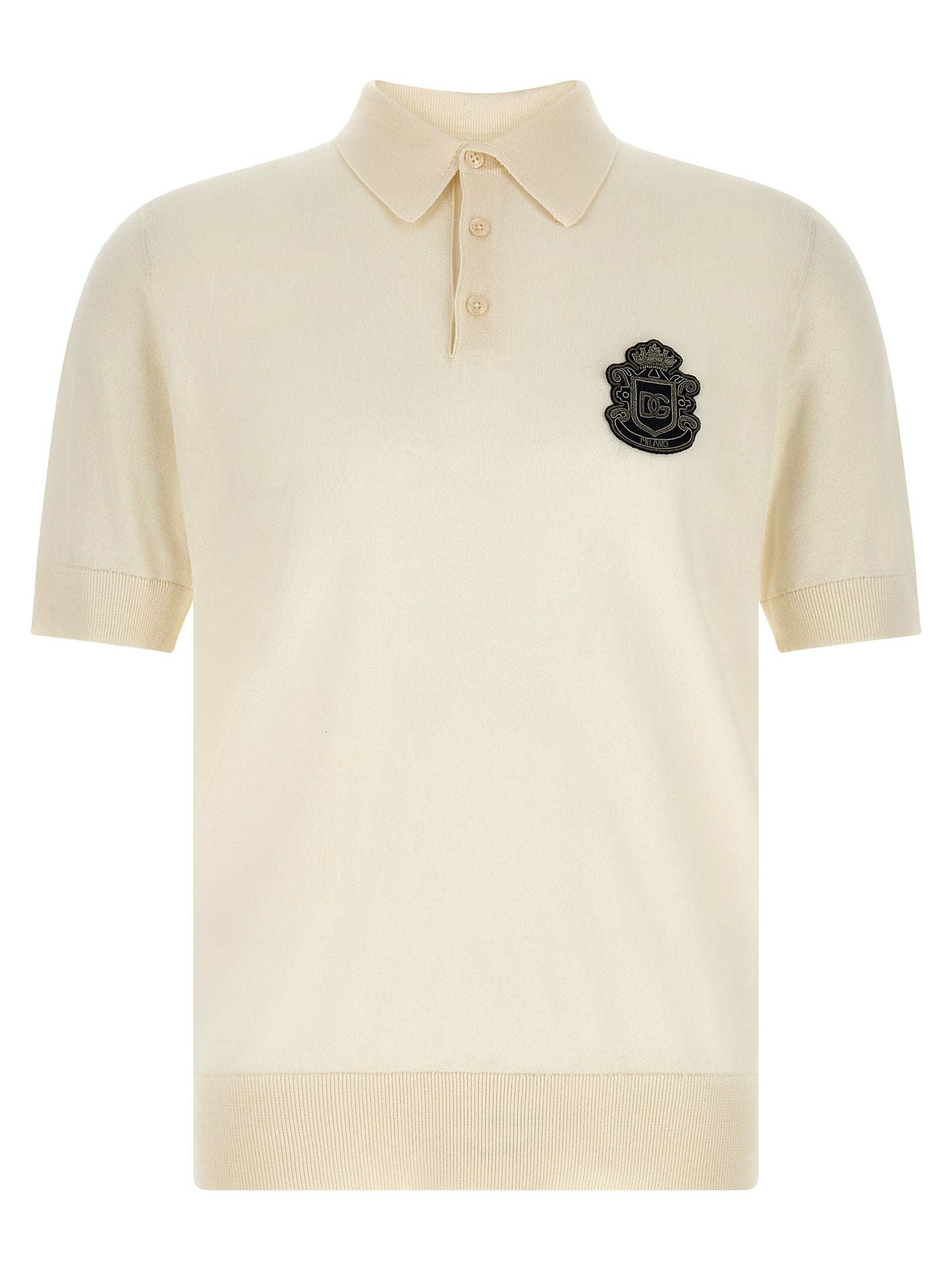 White Cotton Polo Shirt