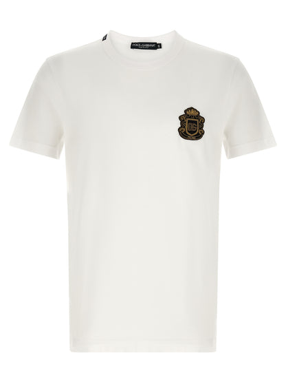 Dolce & Gabbana White Cotton T-Shirt