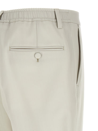 Dolce & Gabbana Beige Virgin Wool Dress Pants