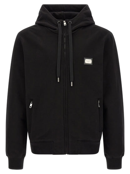 Dolce & Gabbana Black Cotton Sweatshirt