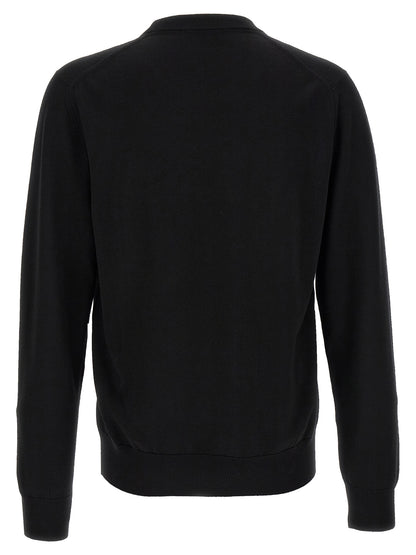 Black Virgin Wool Cardigan