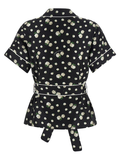 Dolce & Gabbana Black Silk Blouse