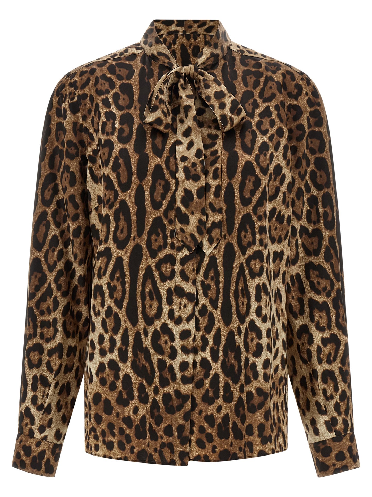 Dolce & Gabbana Brown Silk Blouse